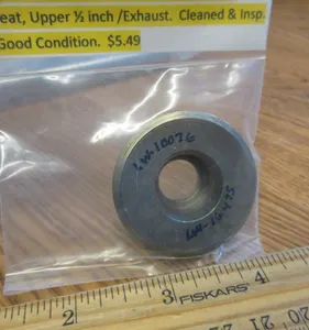 Lycoming LW-10076 s/s to LW- 16475 VALVE SPRING SEAT, Upper 1/2" Exhaust